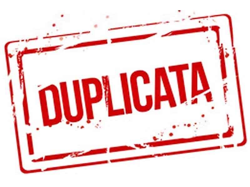 duplicata